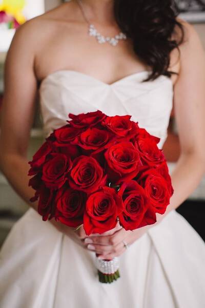 ramo de novia de 30 rosas